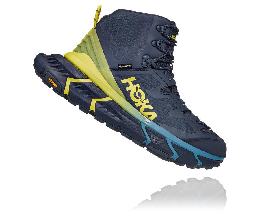 Botas De Montaña Hoka One One Hombre Azules - Tennine Hike Gore-Tex - CTHQ95360